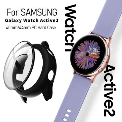 ♙✚ เคส พร้อมฟิล์มกระจกกันรอย สําหรับ samsung galaxy watch active 2 ขนาด 40 มม. 44 มม.