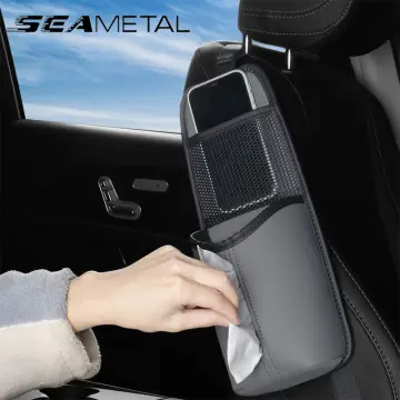 Car Seat Side Organizer Auto Seat Storage Hanging Bag Phones Drink Stuff  Holder With Mesh Pocket For Cars