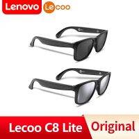 Lenovo Lecoo C8 Lite Smart Glasses Headset Wireless Bluetooth 5.3 Sunglasses Outdoor Sport Earphones Calling Music Anti-Blue Eye dvb zvb