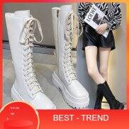 BOOTS THẮT DÂY KHÔNG KHÓA KÉO ĐẾ CAO 6CM KHÔNG ĐỘN HÀNG CÓ SẴN CB