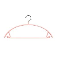 MUJI High-end clothes hanger for home drying clothes without trace anti-shoulder bag bold dipped hook thick stainless steel clothes stay half round clothes hanging