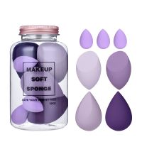 【CW】¤▼  7Pcs Make Up Tools Set Puff Foundation Concealer Makeup Sponge with Storage