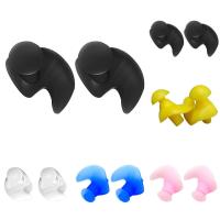 2Pcs/Set Silicone Swimming Ear Plugs Shower Bath Beach Waterproof Protector for Swimming Diving Surfing Accessories Accessories