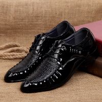 Suit Shoes Men Formal Italian Fashion Office Shoes Men Dress Patent Leather Business Shoes Men Classic Zapatos De Charol Hombre