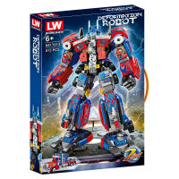 ProudNada Toys ตัวต่อเลโก้ เลโก้ ทรานส์ฟอร์มเมอร์ส ออพติมัส ไพรม์ 2in1 LW TRANSFORMERS DEFORMATION ROBOT 813 PCS 7013