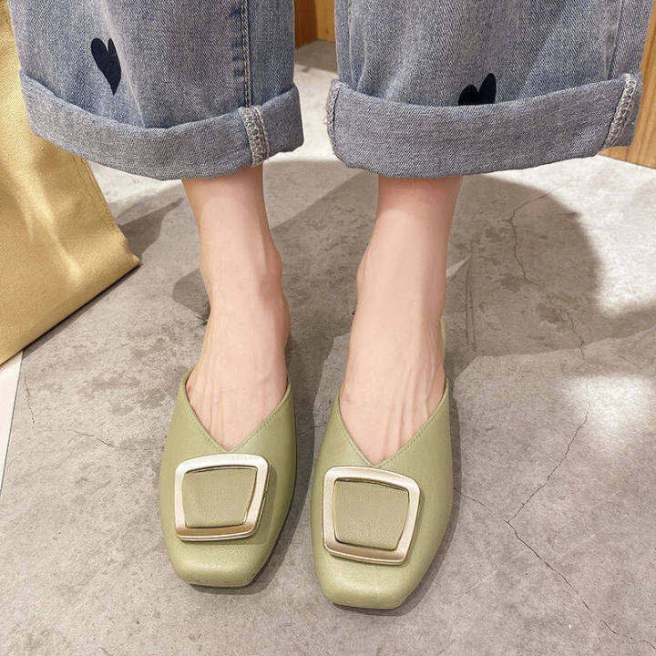 kkj-mall-ladies-slippers-2021-summer-new-style-ins-fashion-sandals-korean-fashion-all-match-square-toe-lazy-shoes