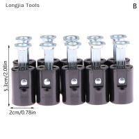 Longjia Tools 10ชิ้น E14โคมไฟระย้าพลาสติกสูง43มม. 53มม. 68มม. 76มม. 86มม. อุปกรณ์เสริมโคมไฟเชิงเทียนซ็อกเก็ตฐานโคมไฟ