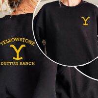 Yellowstone dutton Ranch เสื้อสเวตเตอร์แขนยาวแบบสวมหัวเสื้อคาวบอยมีฮู้ดเสื้อผ้าสตรีทแวร์ฤดูใบไม้ผลิ