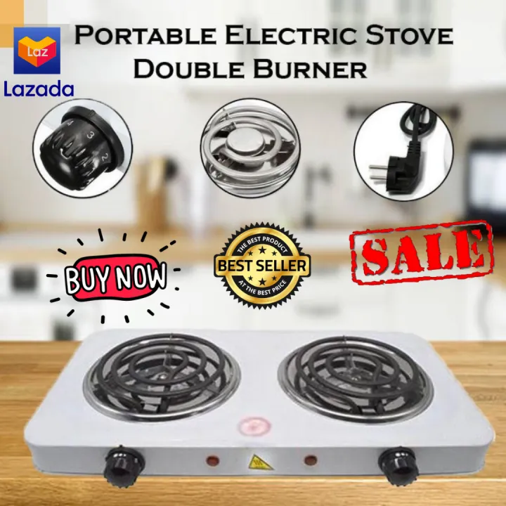 Portable Electric Stove Double Burner Kitchen Hot plates Cooking