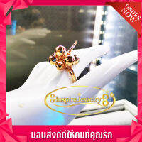 Inspire Jewelry แหวนกระดิ่ง มีเสียง ความเชือคือเรียกทรัพย์เวลากระดิ่งเสียงดัง ตัวเรือนทองเหลืองชุบนาก งานสวย ปราณีต ฟรีไซด์ พร้อมถุง