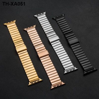 ✨ (Watch strap) Applicable to apple watch strap one bead bamboo piece with watch876