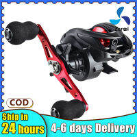 【มาใหม่】ล่อรีลรายละเอียดต่ำ Ac2000 6.3:1อัตราส่วนความเร็วหล่อยาวแขนโยกโลหะซ้าย/ขวามือรีลประมง