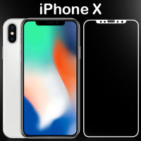 ฟิล์มกระจก เต็มจอ กาวขอบ ไอโฟน เอ็กซ์ สีขาว Full Frame Tempered glass for iPhone X (5.8) White