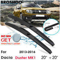 Car Wiper Blade Front Window Windscreen Windshield Wipers Blades J hook Auto Accessories For Dacia Duster MK1 20"+20" 2013-2016