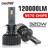 H7 LED CANbus 4300K ไฟหน้ารถหลอดไฟ 120000LM 320W H4 H1 H11 9005 HB3 9006 HB4 9012 HIR2 หลอดไฟ LED อัตโนมัติหมอก 6000K 3000K-dliqnzmdjasfg