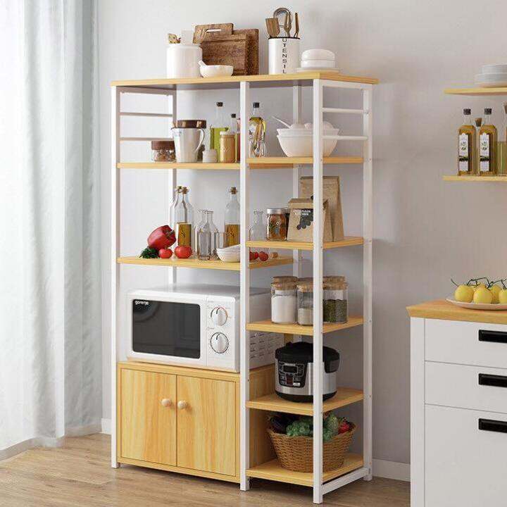 Multi-layer Storage Rack Microwave Oven Home Cupboard Storage Cabinet ...