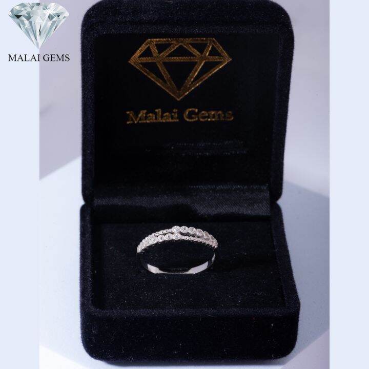 malai-gems-แหวนเพชร-เงินแท้-925-เคลือบทองคำขาว-ประดับเพชรสวิส-cz-รุ่น-071-1ri55975-แถมกล่อง-แหวนเงินแท้-แหวนเงิน-แหวน