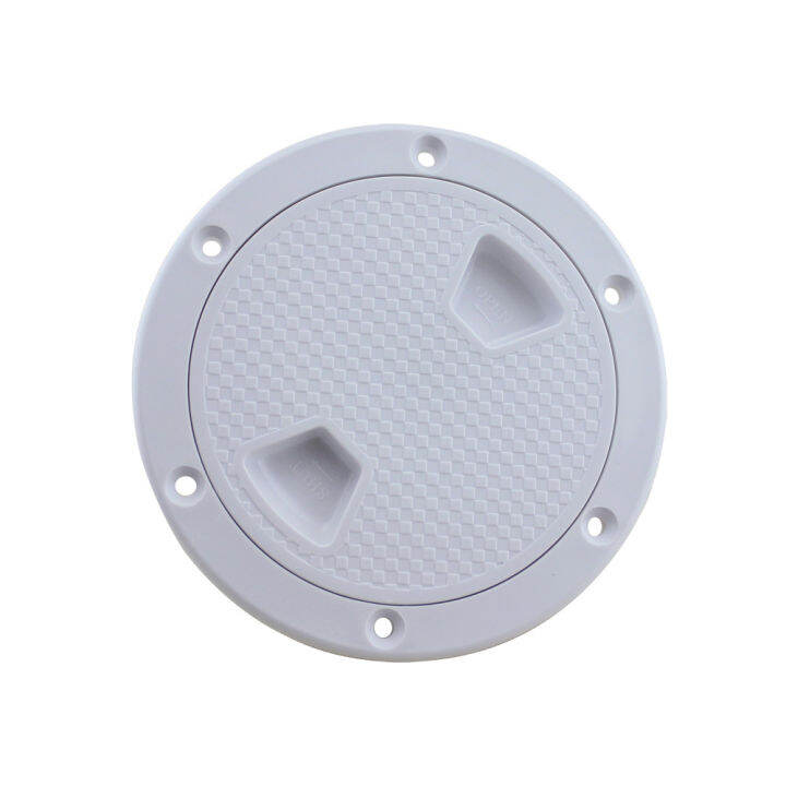 1PCS ABS Plastic White Round Locking Deck Access Plate Cover 4 inch 6 ...