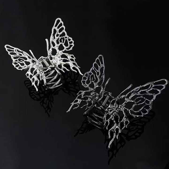 vintage-jaw-shaped-clips-silver-accessories-punk-butterfly-style-hairpins-hair-metal-large