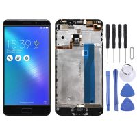 (PANG TECH)หน้าจอ LCD ของ OEM สำหรับ ASUS Zenfone 3S Max ZC521TL X00GD Digitizer ประกอบเต็มตัวเครื่องกับ Frameหักเหสีดำ)