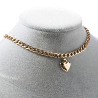 Love Heart Bohemian Choker Necklace for Women Gold Silver Color Clavicle Chain Fashion Female Chocker Jewelry Charm Necklace New