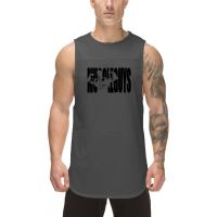 BlackWhiteGray Mens Tank Tops Oneck Graphic Singlets Gym Workout Bodybuilding Fitness Tops