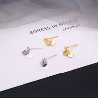 [COD] Small round piece earrings women Korean version simple short personality all-match students cold