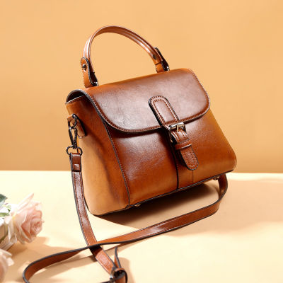 2020 Vintage Genuine Leather Designer Luxury Handbags Women Messenger Bags Cowhide Small Shoulder Summer Bag Famous Brand Bolsa