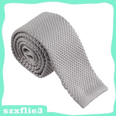 Luxury Mens Plain Tie Necktie Solid Men Knitted Casual Formal Long