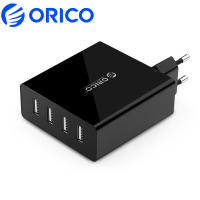 ORICO 30W 4พอร์ตเครื่องชาร์จโทรศัพท์ USB ผนังชาร์จเร็ว5V2.4A * 4ที่ชาร์จสำหรับเดินทาง