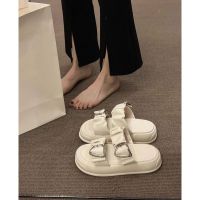 【July】 2023 New Slippers Womens Outerwear Fashion High-end Thick-soled Leisure One-word Beach Sandals