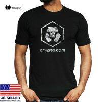 Token Crypto.Com Chain Decentralized Application T-Shirt Cotton Black Tee Shirt