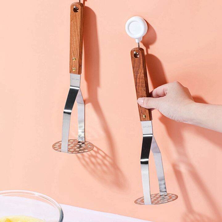 2-piece-potato-mashers-wooden-handle-masher-ricer-tool