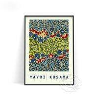 โปสเตอร์แสดงนิทรรศการพิพิธภัณฑ์ Yayoi Kusama ศิลปะลายจุดฟักทองลายจุดภาพฝาผนังจุดคลาสสิก Kusama 0706 69F