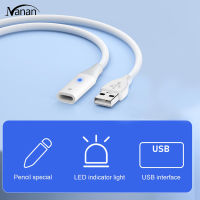 สายสายชาร์จส่งข้อมูลตัวผู้เป็นตัวเมียสายอะแดปเตอร์สายชาร์จสายเคเบิล Usb ต่อขยายใช้กับ Ipencil