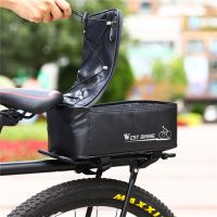 WEST BIKING 4L Bicycle Bags Large Capacity Waterproof Cycling Bag Mountain Bike Saddle Rack Trunk Bags Carrier With Rain Cover