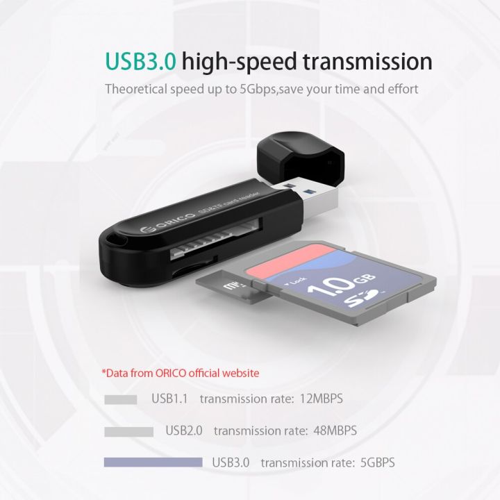 การ์ดรีดเดอร์-usb-orico-3-0การ์ดความจำการ์ดความจำอะแดปเตอร์สำหรับ-macbook-โปรแล็ปท็อปซัมซุงอ่านการ์ด-usb3-0การ์ดรีดเดอร์-sd