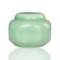 【gzyh】ขวดชาเซรามิก50กรัมแคดดี้ชา Jingdezhen Celadon หยกพอร์ซเลนสีเขียวสีขาวอุปกรณ์ชาเครื่องเคลือบ