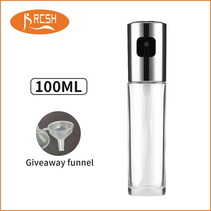 Oil sprayer dispenser mist 304SUS glass bottle 100ml gold cooking oil