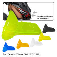 อุปกรณ์เสริมสำหรับ Yamaha X MAX XMAX 300 2018 2017 XMAX300แผ่นป้องกันที่ครอบป้องกันไฟหน้ารถจักรยานยนต์