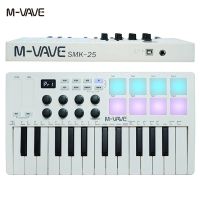 【YF】 M-VAVE 25-Key USB MIDI Controller with 8 Drum  Bluetooth Backlit SMK25