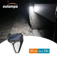 31LED PIR Motion Sensor Solar Wall Light Outdoor Waterproof for Courtyard Villa Balcony Park Security Emergency Lamp