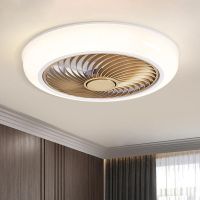 Multiple Color Living Room Fans Light For Low Floor 45CM Small Ceiling Fans Smart APP + Remote Control Dimming Light Fans Exhaust Fans