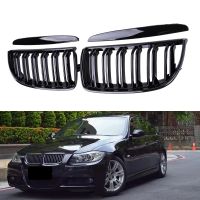 Gloss Black Car Front Bumper Grilles For BMW E90 E91 3 Series 323I 328I 335I 330I 325I 05-08 ABS Grille Racing Grill Accessories