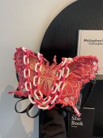 Niche design bag 2023 new fashion net red butterfly one shoulder underarm bag popular explosion style Messenger bag female bag 【QYUE】