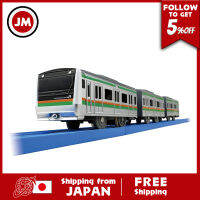 Takara Tomy Takara Plarail S 31ชุด E233สี Shonan การเชื่อมต่อพิเศษรายละเอียดรถไฟผ่านรถไฟของเล่นของเล่นมาตรฐานความปลอดภัยเครื่องหมาย ST Mark Tomy TAKARA