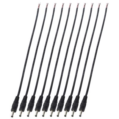 10 Pack 3.5mm x 1.35mm DC Power Male Plug Jack to Bare Wire Open End Pigtail Power Cable Cord 3.5X1.35mm for DC Power