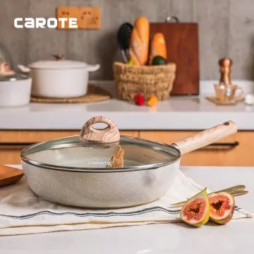 Source Carote Forged Aluminium Pot and Pan Nonstick Cookware Sets Marble  Coating Frying Pan Sets Free Of PFOA on m.