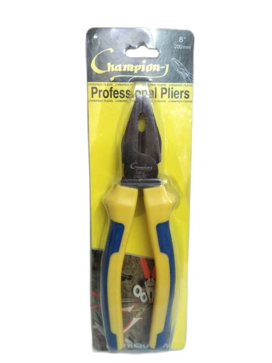 champion-professional-pliers-8-คีมปากตรง-ขนาด8นิ้ว-ยี่ห้อ-champion-model-cr-v-cg118-8-จากตัวแทนจำหน่ายอย่างเป็นทางการ