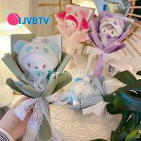 IJVBTV 1ชิ้นค่ะ คาวาอิ มายเมโลดี้ วันวาเลนไทน์ ของขวัญเซอร์ไพรส์ Cinnamoroll ของเล่นตุ๊กตานุ่ม ช่อดอกไม้ของเล่นตุ๊กตา ตุ๊กตาผ้าพลัฌ ช่อดอกไม้ยัดไส้